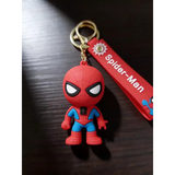 3D PVC Figure Keychain - Marvel - Spider-Man Chibi Figure And Mask