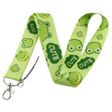 Lanyard - Frog Faces and "CUTE"