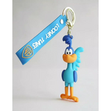 3D PVC Figure Keychain - Looney Tunes - Road Runner Standing