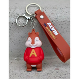 3D PVC Figure Keychain - Alvin Y Las Ardillas - Alvin Red A Sweater