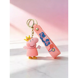 3D PVC Figure Keychain - Peppa Pig - Crown