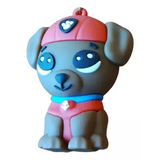 3D PVC Figure Keychain - Paw Patrol -006B- - Rubble Sea Patrol Sitting