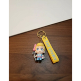 3D PVC Figure Keychain - Toy Story - Bo Peep Holding Crook