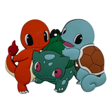 Pokémon Charmander Bulbasaur Squirtle Group Keychain PVC keychain