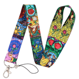 Lanyard - Disney - Beauty and the Beast (Stained Glass Style)