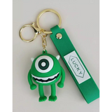 3D PVC Figure Keychain - Monsters Inc - Chibi Mike Wazowski Variant 2
