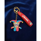 3D PVC Figure Keychain - El Asombroso Circo Digital - Pomni Jester Spiral Eyes