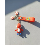 3D PVC Figure Keychain - Super Mario - Red Yoshi