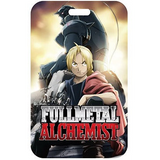 ID Card Badge Holder - Fullmetal Alchemist - Edward Elric With Alphonse Elric Silhouette