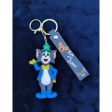3D PVC Figure Keychain - Tom and Jerry - Tom Magician Outfit