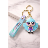 3D PVC Figure Keychain - Powerpuff Girls - Bunny Pink Dress