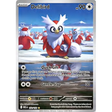 Card Keychain - Pokémon - Delibird basic Secret Rare, holiday-themed art