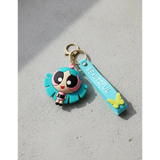3D PVC Figure Keychain - Powerpuff Girls - Bliss Long Blue Hair