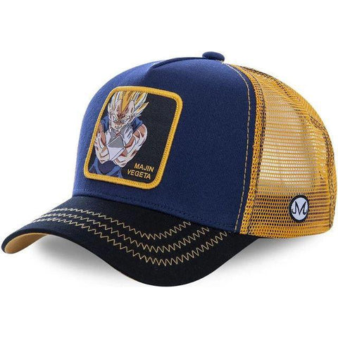 Snapback Cap - Dragon Ball - Majin Vegeta (Navy Blue & Black)