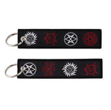Embroidery Keychain - Supernatural - Anti-possession Symbols