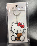 PVC Keychain - Sanrio - Hello Kitty With Brown Teddy Bear