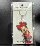 PVC Keychain - Mickey Mouse & Friends - Minnie Mouse In Red Dress - foto real del paquete