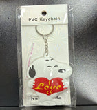 PVC Keychain - Peanuts - Snoopy With Love Heart - foto real del paquete