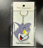 PVC Keychain - Tom and Jerry - Tom Cat Face - foto real del paquete