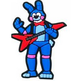 Crocs Charm - Five Nights at Freddy's - Toy Bonnie Playing Red Guitar Bright Blue Body