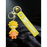 3D PVC Figure Keychain - Los Simpsons -004A- - Lisa Simpson Classic Outfit