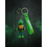 3D PVC Figure Keychain - Teenage Mutant Ninja Turtles - Leonardo Holding Katanas