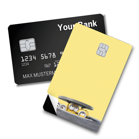 Credit Card Skin Sticker - Minions - Peek Under Yellow Cover Design