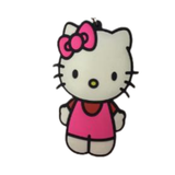 Hello Kitty in Pink Overalls Keychain PVC keychain