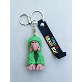 3D PVC Figure Keychain - Italian Brainrot - Pinguino Green Ghillie Suit