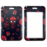ID Card Badge Holder - Marvel - Chibi Deadpool With Swords Pattern