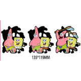 3D Lenticular Sticker - SpongeBob SquarePants - Spongebob And Patrick Beach Adventure With Gary Snail Three Panels