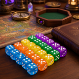 D6 Dice 14mm Translucent Colored - D6 Dice 14mm Translucent - Pack Of 6