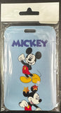 ID Card Badge Holder - Mickey Mouse & Friends - Mickey Standing With Stars Blue - foto real del paquete
