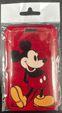 ID Card Badge Holder - Mickey & Friends - Classic Mickey Mouse On Red - foto real del paquete