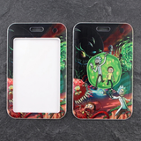 ID Card Badge Holder - Rick and Morty - Escaping Through Portal