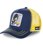 Baseball Cap - Dragon Ball - Vegeta Navy and Yellow Mesh