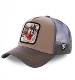 Baseball Cap - Looney Tunes - Tasmanian Devil Tan Grey Mesh Trucker