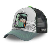 Baseball Cap - Dragon Ball - Goku Clash Cloud Print Green Brim Trucker