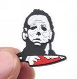 Crocs Charm - Halloween - Michael Myers Head With Bloody Knife