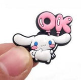Crocs Charm - Cinnamoroll - Holding Pink OK Balloons
