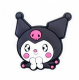 Crocs Charm - Sanrio - Kuromi Face, Hands Together
