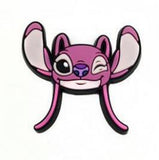 Crocs Charm - Lilo & Stitch - Purple Angel Winking Face Head
