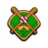 Crocs Charm - Baseball Field with Crossed Bats