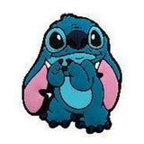 Crocs Charm - Lilo & Stitch - Stitch Sitting Hands Over Mouth Pink Ears Spread