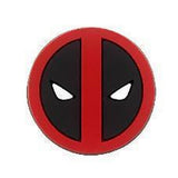 Crocs Charm - Marvel - Classic Red Deadpool Mask Logo