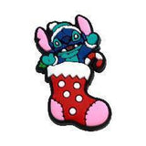 Crocs Charm - Lilo & Stitch - Stitch In A Red Christmas Stocking