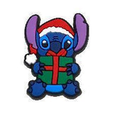 Crocs Charm - Lilo & Stitch - Stitch In Santa Hat Holding Present
