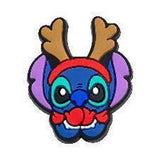 Crocs Charm - Lilo & Stitch - Stitch Wearing Reindeer Antlers