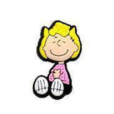 Crocs Charm - Peanuts - Sally Brown In Pink Dress Sitting