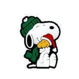 Crocs Charm - Peanuts - Snoopy Hugging Woodstock In Winter Hats